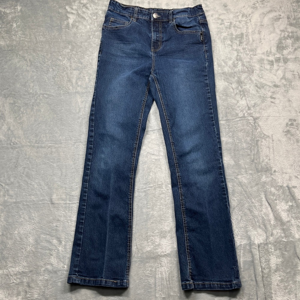 Silver Jeans‎ Co Zane Jeans Boys Dark Wash Adjustable Waist Straight Leg Size 16
